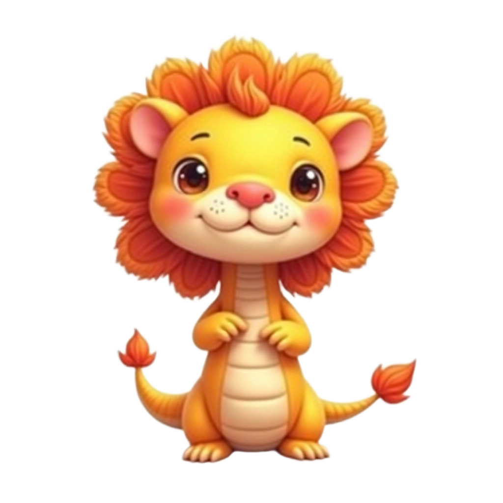 Cute Lion Character